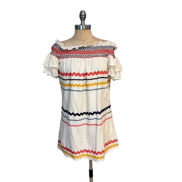 Red Carter Women's Marilyn Dress Ivory Multi Medium - Picture 3 of 7
